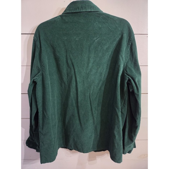 Disney Parks Green Corduroy Mickey Mouse Christmas Jacket Large Organic Cotton - Picture 8 of 13